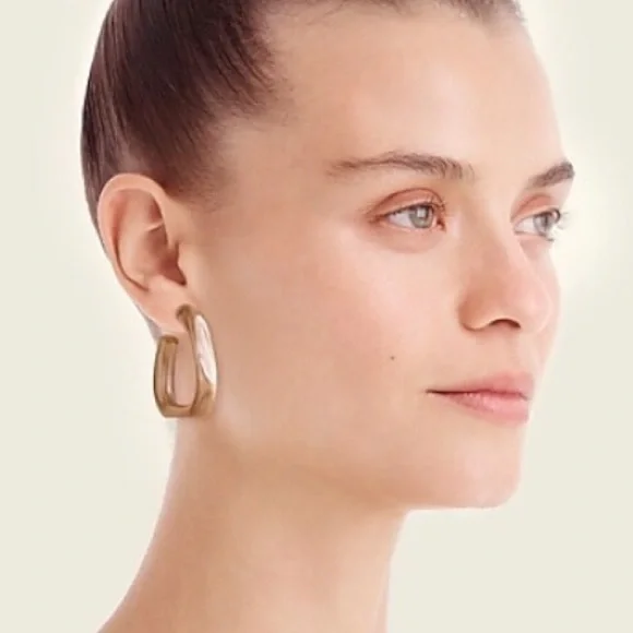 J. Crew Made-in-Italy Acetate Hoop Earrings - Picture 2 of 4